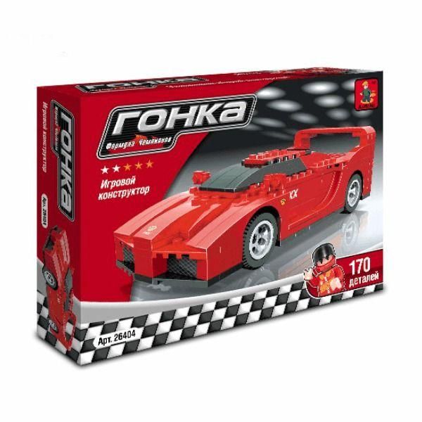 Ausini 26404 Конструктор Гоночная машина "Гонка",  170 дет.