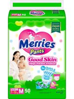MERRIES 994923\191091 Трусики-подгузники Merries Good Skin для детей размер M 7-11 кг, 50 шт