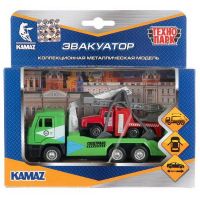 Технопарк SB-17-24-T-WB Набор машинок Технопарк Камаз эвакуатор инерционный, металлический, открываются двери 12см и Урал 7,5см.