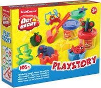 Artberry 30370 Набор для лепки малый Игровая история (Playstory), 3 баночки по 35г