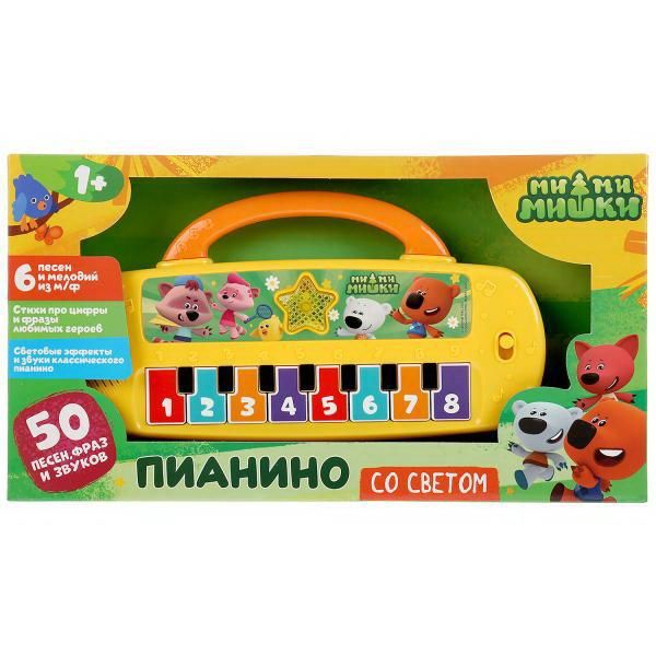 УМка HT1050-R2 Музыкальная игрушка УМка Ми-ми-мишки Пианино со светом 50 песен, фраз, звуков