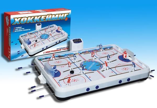 Омский завод электротоваров ОМ-48200Э Игра настольная Хоккей электронный