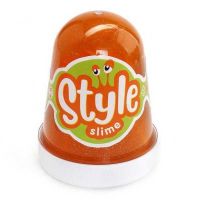LORI Сл-020 STYLE SLIME блестящий "Оранжевый с ароматом апельсина", 130мл.