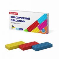ErichKrause 50557ЕК Пластилин классический ErichKrause Basic 6 цветов, 96г (коробка)