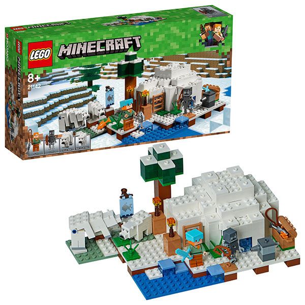 Lego Minecraft 21142 Конструктор Лего Майнкрафт Иглу, 278 деталей