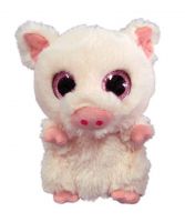 ABtoys M0054 Мягкая игрушка Свинка светло-розовая,15 см