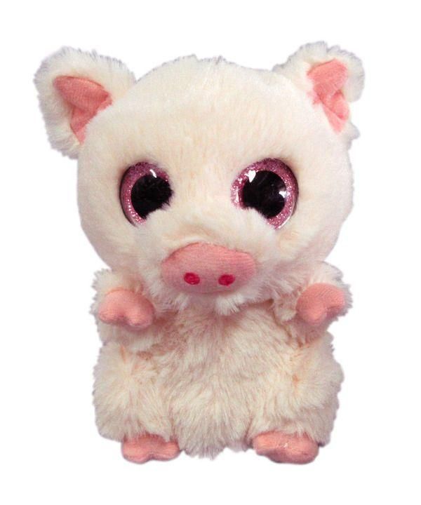 ABtoys M0054 Мягкая игрушка Свинка светло-розовая,15 см