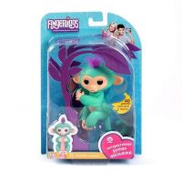 FINGERLINGS 3706A Обезьянка интерактивная ЗОЯ (зеленая), 12см