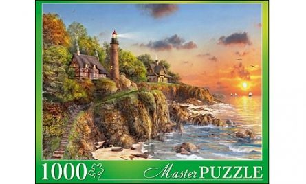 Masterpuzzle 6914 Пазл Доминик Дэвисон Маяк на закате, 1000 элементов