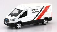 RMZ City 554041-WH Машина металлическая Ford Transit Van 2018, 1:43, цвет белый