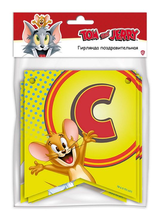 ND Play 286134 Гирлянда поздравительная ND Play Tom&Jerry С Днем рождения! ND Play 286134 Гирлянда поздравительная ND Play Tom&Jerry С Днем рождения!