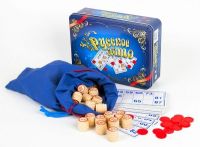 Десятое королевство 01780ДК Настольная игра Русское лото, подарочная жестяная коробка