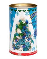 Волшебная мастерская С-01 Набор для творчества Волшебная мастерская Елочка новогодняя из сизаля Мерцание (голубо-серебрянная)
