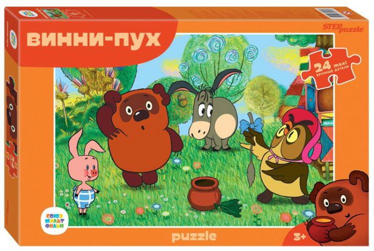 СТЕП ПАЗЛ 70013 Пазл STEP puzzle MAXI Винни Пух 24 элемента