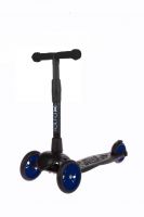 Buggy Boom 003-0251 Самокат детский трехколесный АЛЬФА (Buggy Boom Alfa Model) с цветным колесом (синий 51)