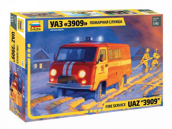 Звезда 43001з Модель сборная "Пожарная служба "УАЗ 3909" Звезда 43001з Модель сборная "Пожарная служба "УАЗ 3909"