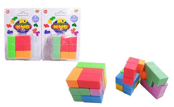 ABtoys PT-00707 Куб-головоломка 3D, 7 деталей