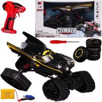 Junfa 8897-188E/желтый Машинка Junfa на радиоуправлении "Скалолаз" 1:12 желтая полоса 2.4G, световые эффекты, 47х27х26 см