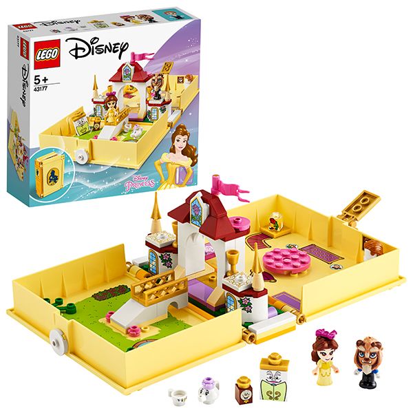 Lego 43177 Disney Princess Конструктор Лего Принцессы Дисней Книга сказочных приключений Белль, 111 деталей