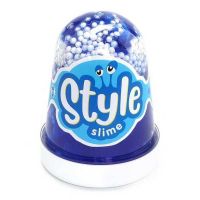 LORI Сл-021 STYLE SLIME с шариками "Синий с ароматом тутти-фрутти", 130мл.