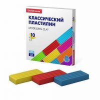 ErichKrause 50640ЕК Пластилин классический ErichKrause Basic 10 цветов, 160г (коробка)