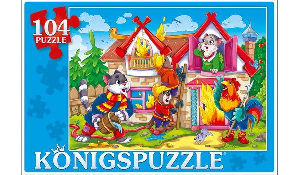 Konigspuzzle ПК104-7897 Пазл Кошкин дом, 104 элемента