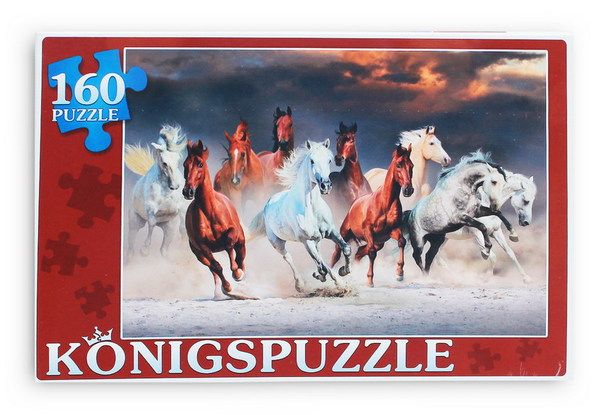 Konigspuzzle ПК160-5846 Пазл Табун лошадей, 160 элементов