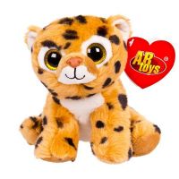 AB toys M0017 Мягкая игрушка Леопард коричневый, 15 см