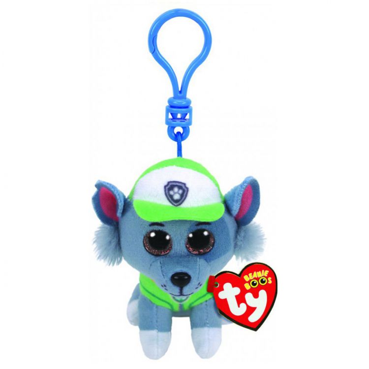 TY 41279 Beanie Boo's Брелок плюшевый Щенячий патруль Rocky, 12 см