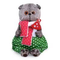 BUDI BASA Ks19-122 Кот Басик с мухомором 19см