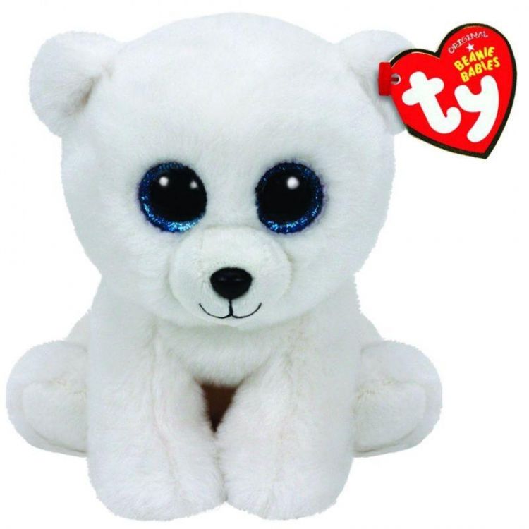 TY 42108 Beanie Boo's Мягкая игрушка Белый мишка Arctic, 15 см
