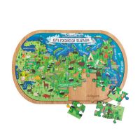 ЯиГрушка 16791ЯиГ Пазл ЯиГрушка Карта Российской Федерации, деревянный, 36 элементов