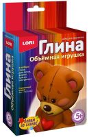 ЛОРИ Пз-Гл-002 Игрушка объемная из глины "Игрушечный мишка"