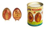 Волшебная мастерская ПЯЦМ-03-no Мозаика из пайеток 3D Декоративное яйцо 8х5,5см