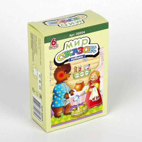 Десятое королевство 00654ДК Кубики "Мир сказок-1"  6 шт