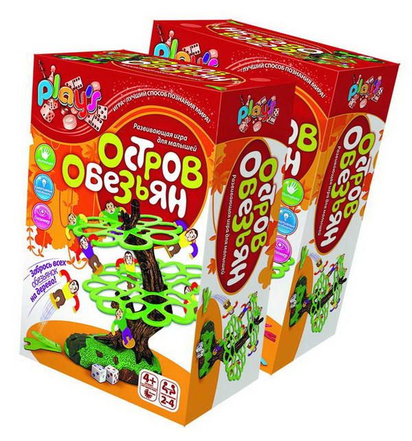 ФАНТАЗЁР 202006 Рlay`S Игра настольная «Остров обезьян» ФАНТАЗЁР 202006 Рlay`S Игра настольная «Остров обезьян»