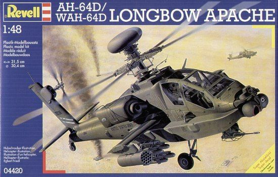 Revell 04420 Сборная модель Вертолет Apache AH-64 D Brit. Army/US Army update, 1:48