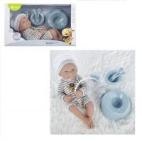 Junfa WJ-B9972 Пупс JUNFA Pure Baby 35см в комбинезоне и шапочке