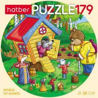 Hatber 179ПЗк4-19248 Пазл круглый Любимые сказки, 179 элементов