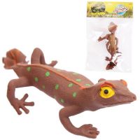 ABtoys (АБтойс) PT-01731 Фигурка Abtoys Юный натуралист Рептилии Геккон (коричневый с зелеными пятнами), термопластичная резина