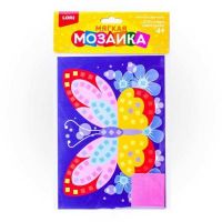 LORI Кэ-008 Мозаика мягкая Малый набор "Яркая бабочка", 21х15 см