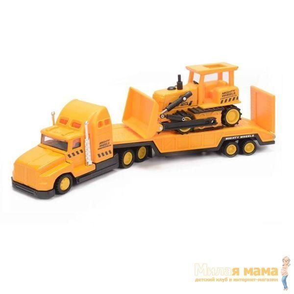 Soma 78428 Строительная техника Перевозчик + Бульдозер 28 см