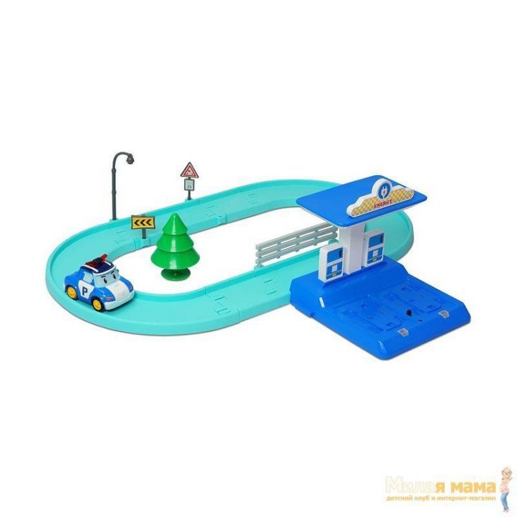 Robocar POLI 83270 Набор маленький трек с Умной машинкой Поли