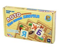 Десятое королевство 00727ДК Лото деревянное "Моя первая азбука"