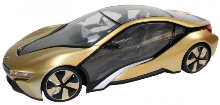 RASTAR 49600-12 Машина р/у 1:14 BMW I8, золотой цвет, световые эффекты