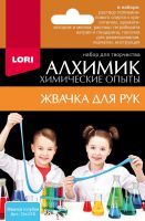 LORI Оп-016 Набор Химические опыты Жвачка для рук, голубая