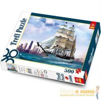 Trefl 37120 Пазл Парусник на фоне Чикаго, 500 деталей