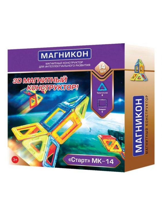 Конструктор Магникон "Старт", 14 элементов