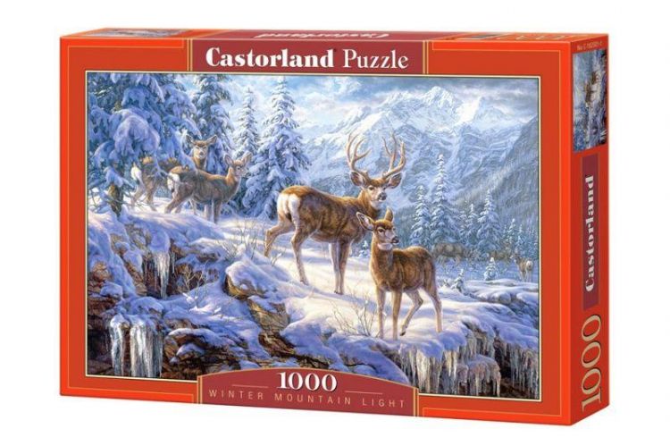 Castorland 102501 Пазл Зимние горы, 1 000 деталей