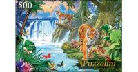 Puzzolini 7688 Пазл Стив Крипс Тигры в джунглях, 500 элементов